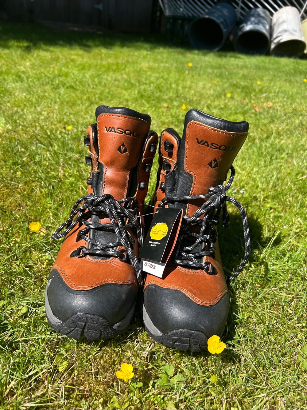 Vasque Brown and Black Leather Outdoor Boots